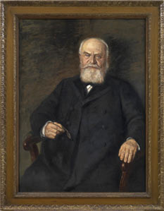 Gemälde mit Porträt eines Mannes