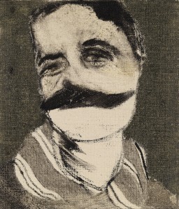 Man with mustache and scarf