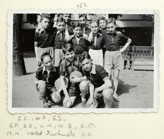 Young football players pose before the game 