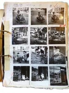 A contact sheet with 12 pictures of Harlem