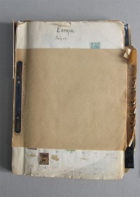 A folder containing loose sheets