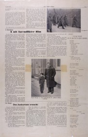 A page of the newspaper "OJF DER FRAJ"