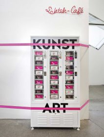 The art vending machine in the permanent exhibition.