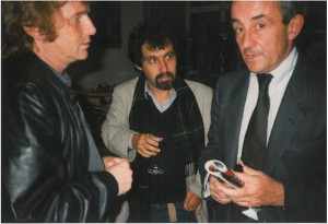 Ronny Loewy (Mitte) mit Louis Malle (r.) und Daniel Cohn-Bendit (l.) 