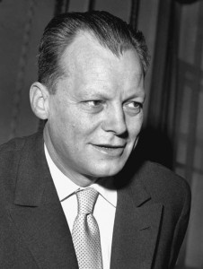 Schwarz-Weiß-Foto von Willy Brandt
