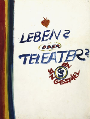 Title sheet of the Singespiel, from "Life? or Theatre?"