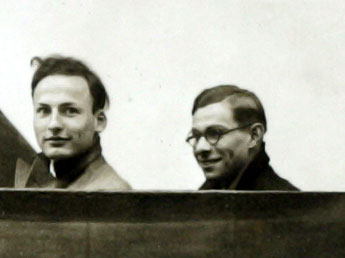 Max Halberstädter (links) mit einem Freund