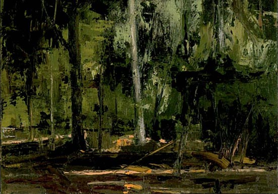 Gemälde mit Wald