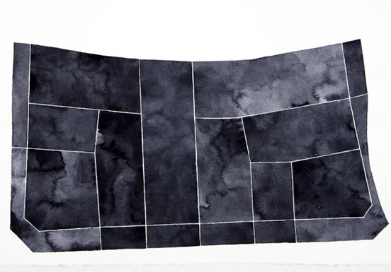 Gray-black fields forming a floor plan 