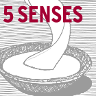 Schriftzug 5 Senses