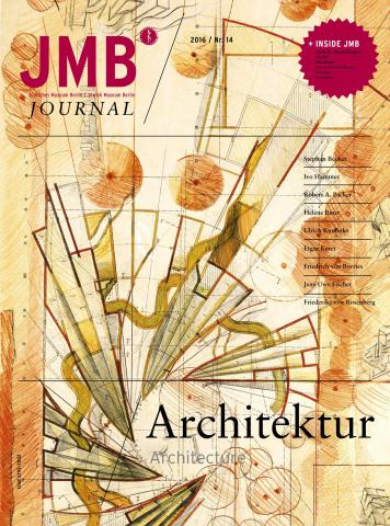 Cover of "Architecture", Journal Fourteen: drawn abstract geometric shapes