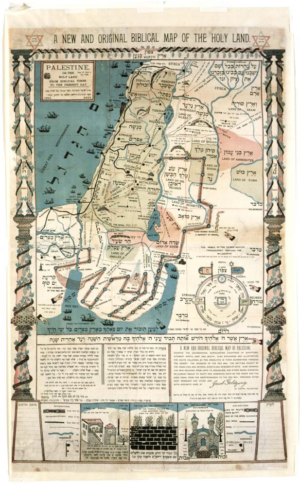 Historische Karte von Palästina