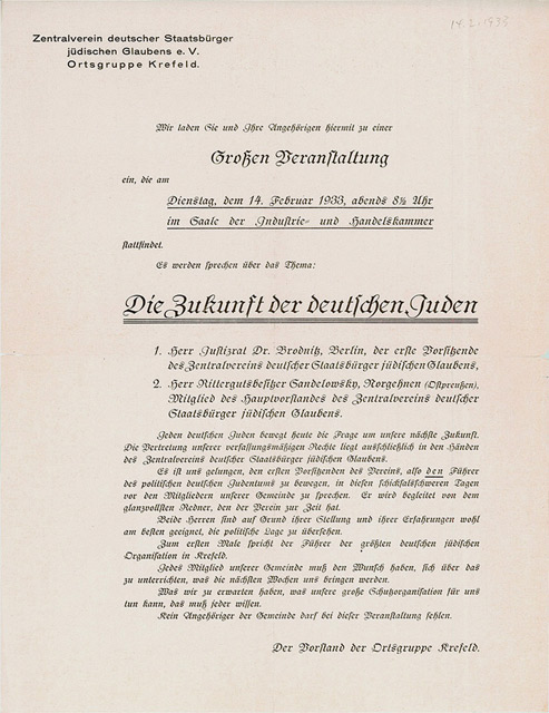 Bedrucktes Flugblatt