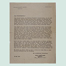Mit Schreibmaschine verfasster Brief mit Briefkopf des Verlags Rudolf Mosse