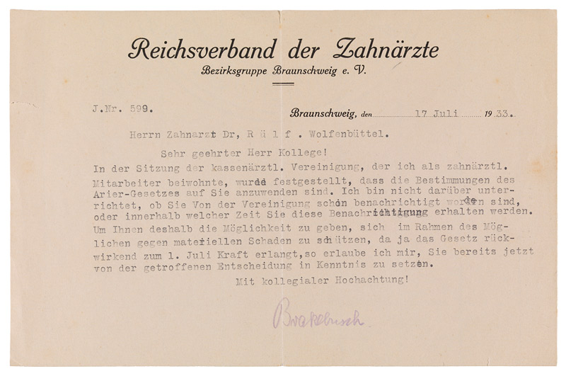Jüdisches Museum Berlin Online Schaukasten Brief Von Hans