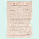 Maschinenschriftlicher Brief mit handschriftlichen Ergänzungen auf dem Briefpapier des Deutschen Anwaltsvereins