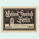 Decorative fold-out card featuring Berlin sights
