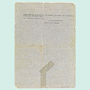 Closely typewritten letter on carbon paper