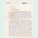 Two-page typewritten letter