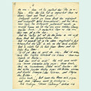 Handwritten sheet of paper