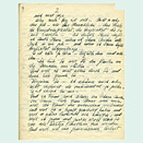 Handwritten sheet of paper