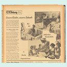 Newspaper article illustrated with a photo collage