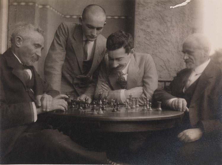 Men playing chess