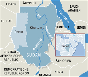 Sudan (Landkarte) - © Human Rights Watch