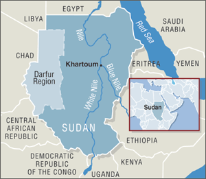 Map of Sudan - © Human Rights Watch