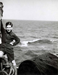 W. Michael Blumenthal, today director of the Jewish Museum Berlin, as a 13-year-old on the ship to Shanghai, 1939