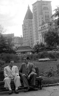 Horst und Erwin (rechts) Eisfelder in Schanghai