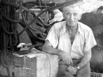 Saul Sperling on board the SS Navemar, 1941