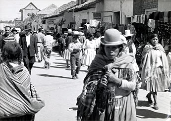 On a street in Bolivia