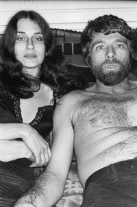 R.B. Kitaj mit Sandra