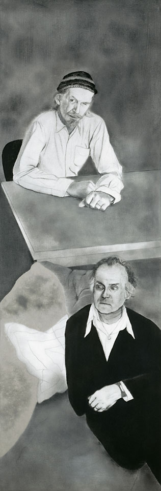 R.B. Kitaj, A Visit to London (Robert Creeley and Robert Duncan), [Ein Londonbesuch (Robert Creeley und Robert Duncan)], 1977