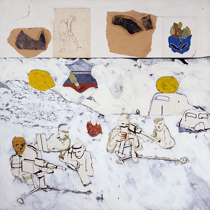 R.B. Kitaj, Kennst Du das Land?, [Do you know the land, where the lemon-trees grow], 1962