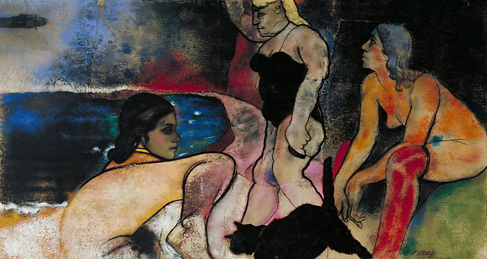 R.B. Kitaj,The Rise of Fascism, 1975–1979