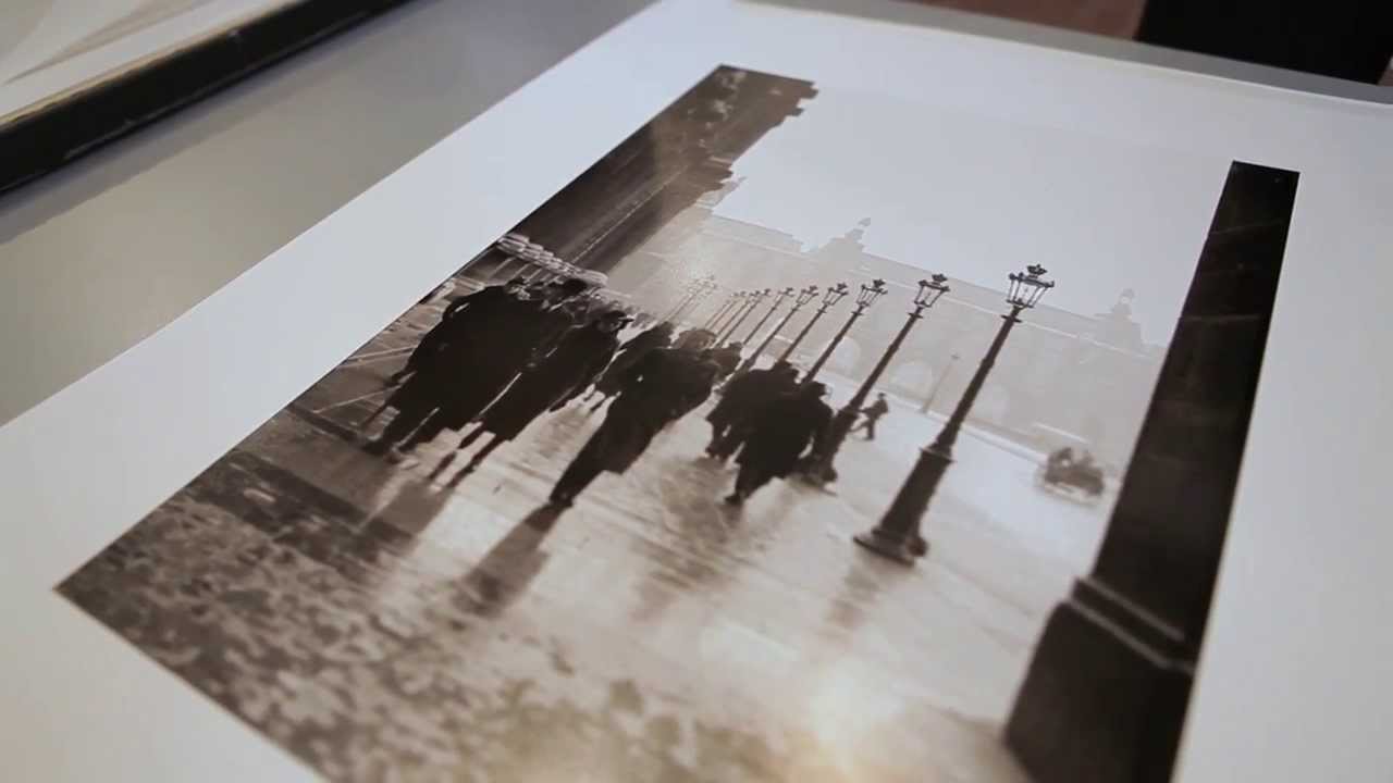 View of a black and white photo lying on a table.