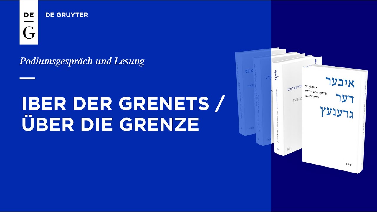 Presentation slide of the event: Iber der Grenets/ Across the Borders.