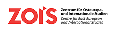 Logo in schwarz und rot mit dem Schriftzug: ZOiS Zentrum für Osteuropa- und internationale Studien