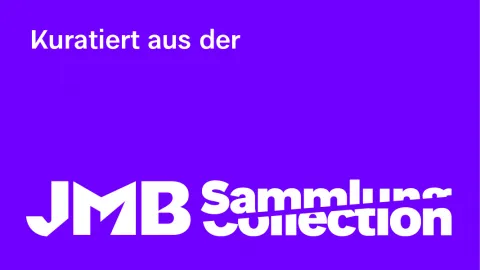 Label mit der Beschriftung „Kuratiert aus der JMB Sammlung“