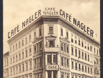 A black and white photography. To be seen is a building