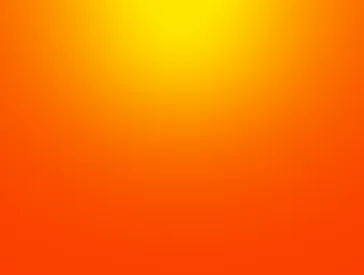 Orange Farbfl&auml;che in deren Mitte ein gelber ausstrahlender Punkt ist, der an einen Sonnenaufgang erinnert.