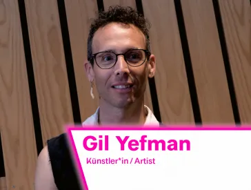 Das Bild zeigt das Porträt des Künstlers Gil Yefman.