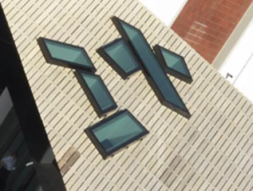 Windows of the academy.