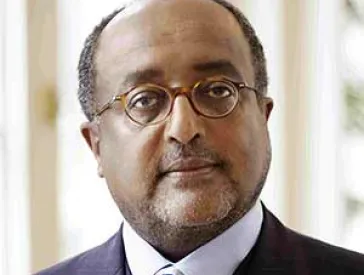Portrait photo of Asfa-Wossen Asserate, he is wearing a suit.