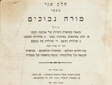 Titelblatt in hebräischen Buchstaben mit Verlagsbezeichnung in lateinischen Buchstaben