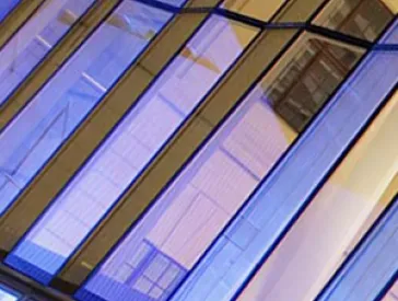 Deckenkonstruktion des Liebeskindbaus.