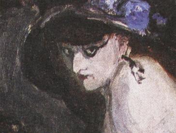 Book cover by Kurt Löb: "De schilder en andere verhalten" with nude painting.