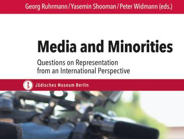 Book cover with photo of many TV cameras and the title: Media and Minorities